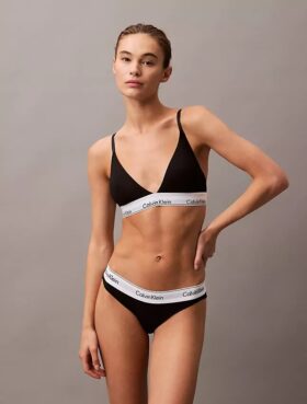 Bralette triangle légèrement doublée en coton Modal Icon