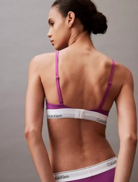 Bralette triangle légèrement doublée en coton Modal Icon