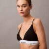 Bralette triangle légèrement doublée en coton Modal Icon