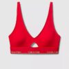 Bralette triangle légèrement doublée en coton Modal Icon