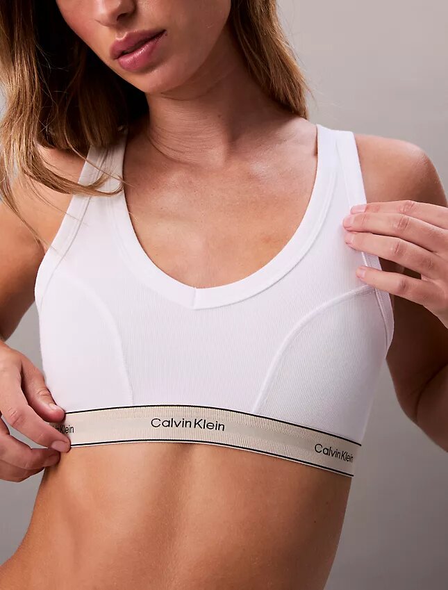 Bralette triangle légèrement doublée en Cotton Stretch Heritage Bralette triangle légèrement doublée en Cotton Stretch Heritage