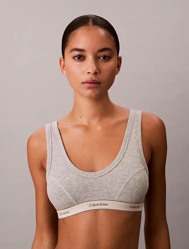 Bralette triangle légèrement doublée en Cotton Stretch Heritage Bralette triangle légèrement doublée en Cotton Stretch Heritage
