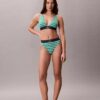 Bralette triangle légèrement doublée en Microfiber extensible avec monogramme graphique Bralette triangle légèrement doublée en Microfiber extensible avec monogramme graphique