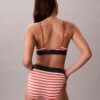 Bralette triangle légèrement doublée en Microfiber extensible avec monogramme graphique Bralette triangle légèrement doublée en Microfiber extensible avec monogramme graphique