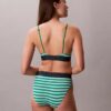 Bralette triangle légèrement doublée en Microfiber extensible avec monogramme graphique Bralette triangle légèrement doublée en Microfiber extensible avec monogramme graphique