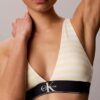 Bralette triangle légèrement doublée en Microfiber extensible avec monogramme graphique Bralette triangle légèrement doublée en Microfiber extensible avec monogramme graphique