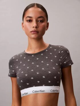 Brassière T-shirt Icon en coton et Modal, légèrement doublée en Bralette