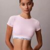 Brassière T-shirt Icon en coton et Modal, légèrement doublée en Bralette