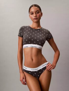Brassière T-shirt Icon en coton et Modal, légèrement doublée en Bralette