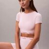 Brassière T-shirt Icon en coton et Modal, légèrement doublée en Bralette