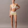 Brassière triangle unlined en coton Modal stretch côtelé