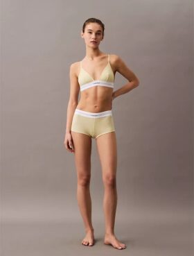Brassière triangle unlined en coton Modal stretch côtelé Brassière triangle unlined en coton Modal stretch côtelé