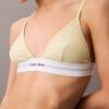 Brassière triangle unlined en coton Modal stretch côtelé