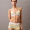 Brassière triangle unlined en coton Modal stretch côtelé