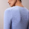 Cardigan en maille côtelée unie et multicolore Cardigan en maille côtelée unie et multicolore
