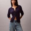 Cardigan en maille torsadée