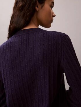 Cardigan en maille torsadée