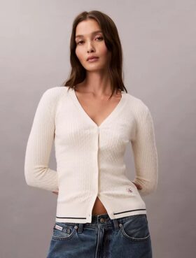 Cardigan en maille torsadée Monologo