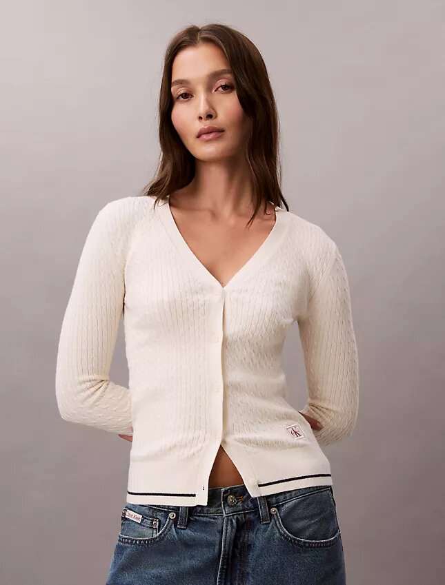 Cardigan en maille torsadée Monologo Cardigan en maille torsadée Monologo