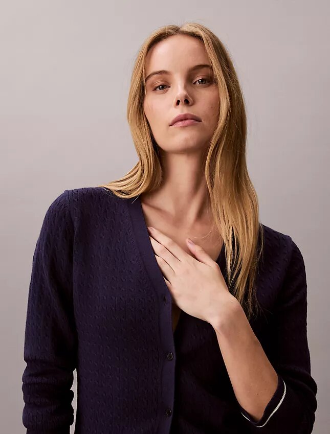 Cardigan en maille torsadée Monologo Cardigan en maille torsadée Monologo