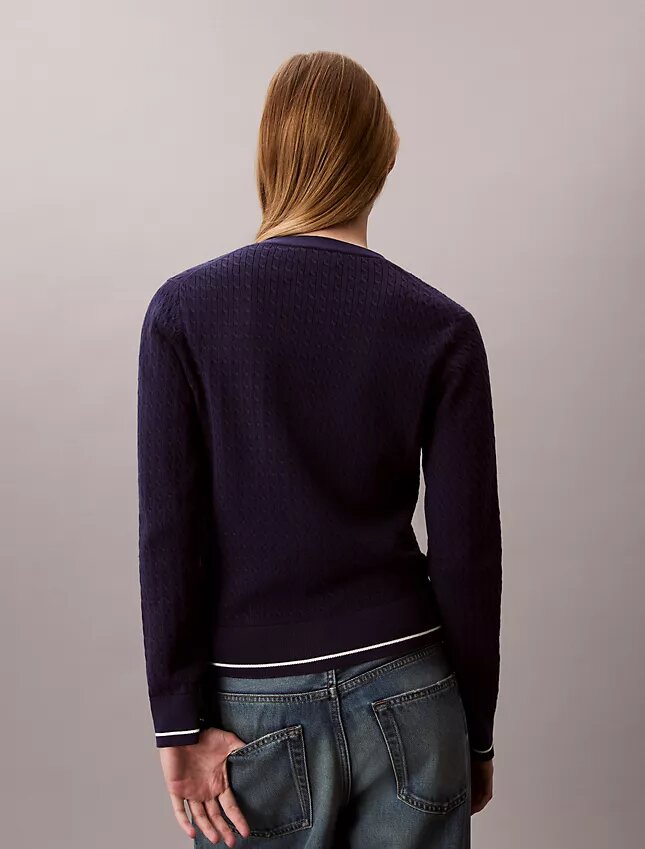 Cardigan en maille torsadée Monologo Cardigan en maille torsadée Monologo