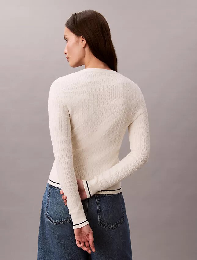 Cardigan en maille torsadée Monologo Cardigan en maille torsadée Monologo