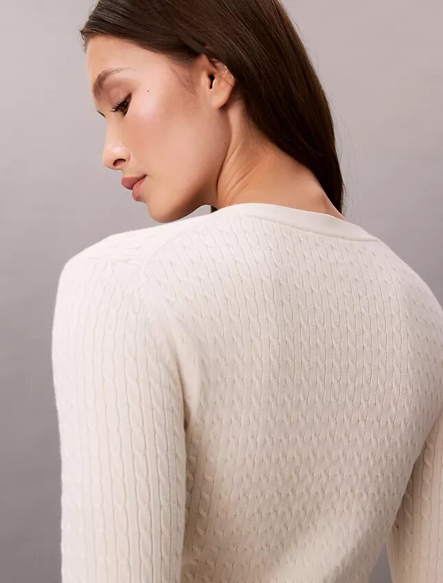 Cardigan en maille torsadée Monologo Cardigan en maille torsadée Monologo
