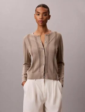 Cardigan en mélange de lin