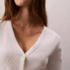 Cardigan slim à fines côtes tissées Monologo Cardigan slim à fines côtes tissées Monologo