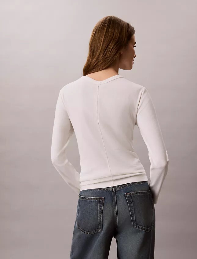 Cardigan slim à fines côtes tissées Monologo Cardigan slim à fines côtes tissées Monologo