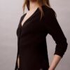 Cardigan slim à fines côtes tissées Monologo Cardigan slim à fines côtes tissées Monologo
