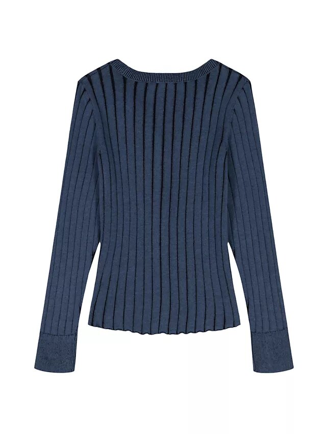 Cardigan slim à larges côtes pour filles Cardigan slim à larges côtes pour filles