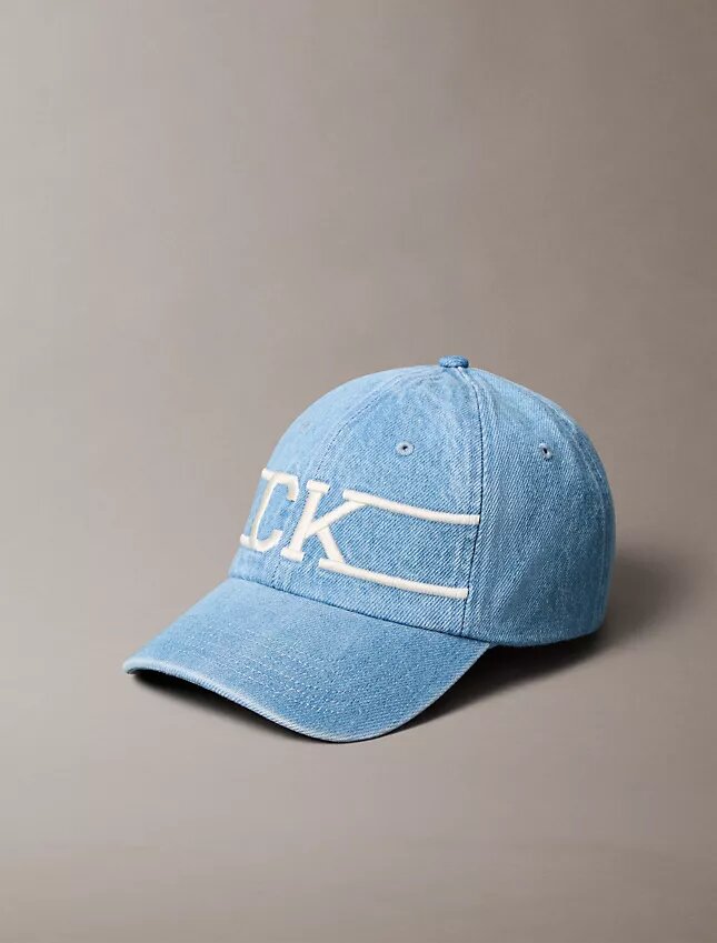 Casquette de baseball en Denim avec logo Monogram Casquette de baseball en Denim avec logo Monogram