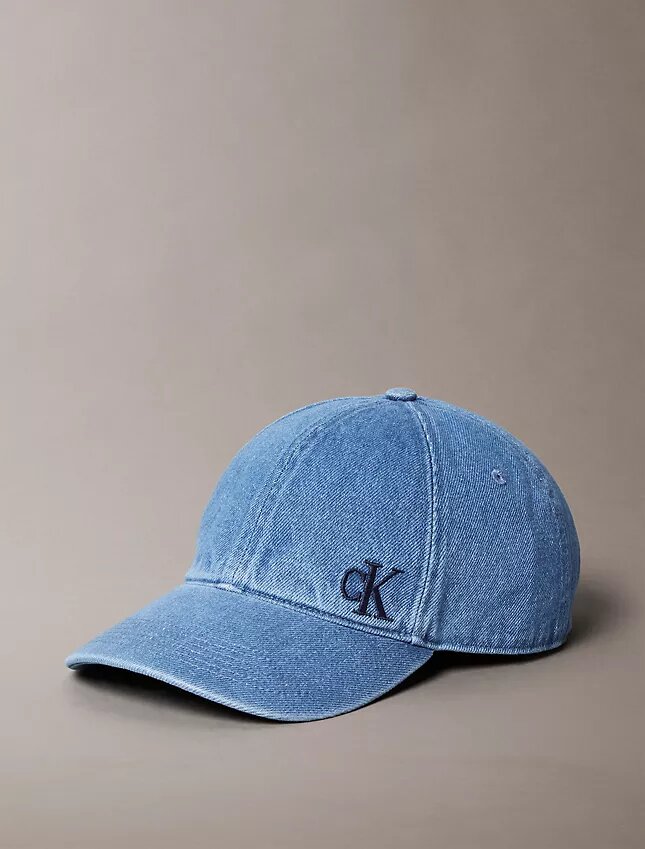 Casquette de baseball en Denim délavé avec logo brodé Casquette de baseball en Denim délavé avec logo brodé