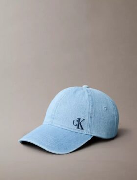 Casquette de baseball en Denim délavé avec logo brodé