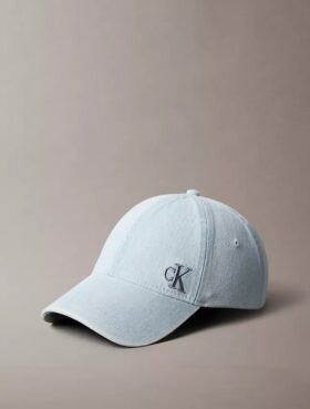 Casquette de baseball en Denim délavé avec logo brodé