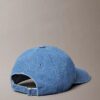 Casquette de baseball en Denim délavé avec logo brodé Casquette de baseball en Denim délavé avec logo brodé