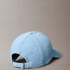 Casquette de baseball en Denim délavé avec logo brodé Casquette de baseball en Denim délavé avec logo brodé