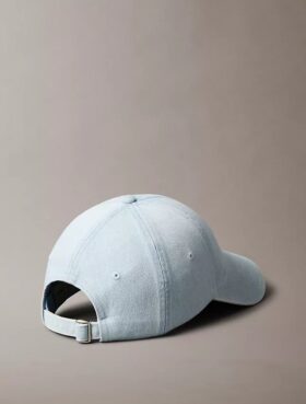 Casquette de baseball en Denim délavé avec logo brodé