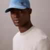 Casquette de baseball en Denim délavé avec logo brodé Casquette de baseball en Denim délavé avec logo brodé