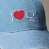 Casquette en denim avec motif « I Love Ck » Casquette en denim avec motif « I Love Ck »
