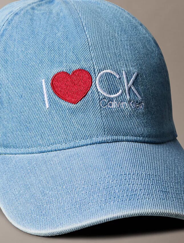 Casquette en denim avec motif « I Love Ck » Casquette en denim avec motif « I Love Ck »