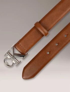 Ceinture avec plaque logo Monogram