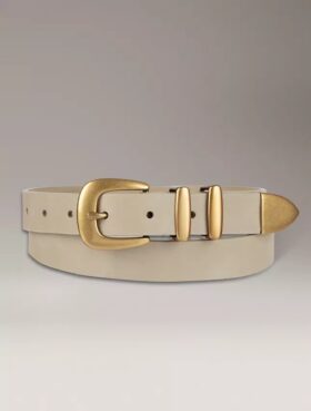 Ceinture à boucle carrée solide