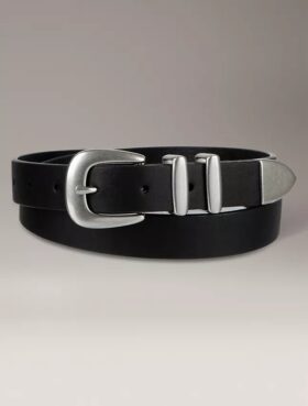 Ceinture à boucle carrée solide