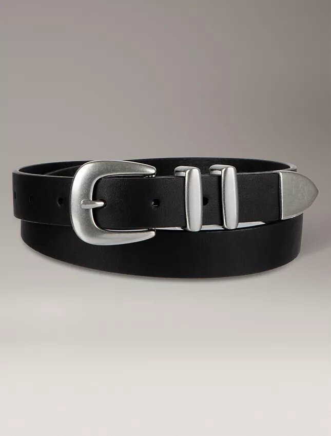 Ceinture à boucle carrée solide Ceinture à boucle carrée solide