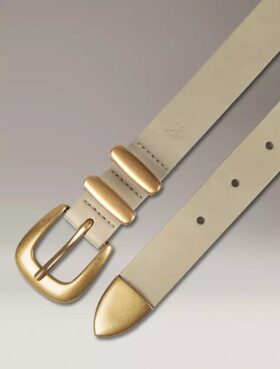 Ceinture à boucle carrée solide
