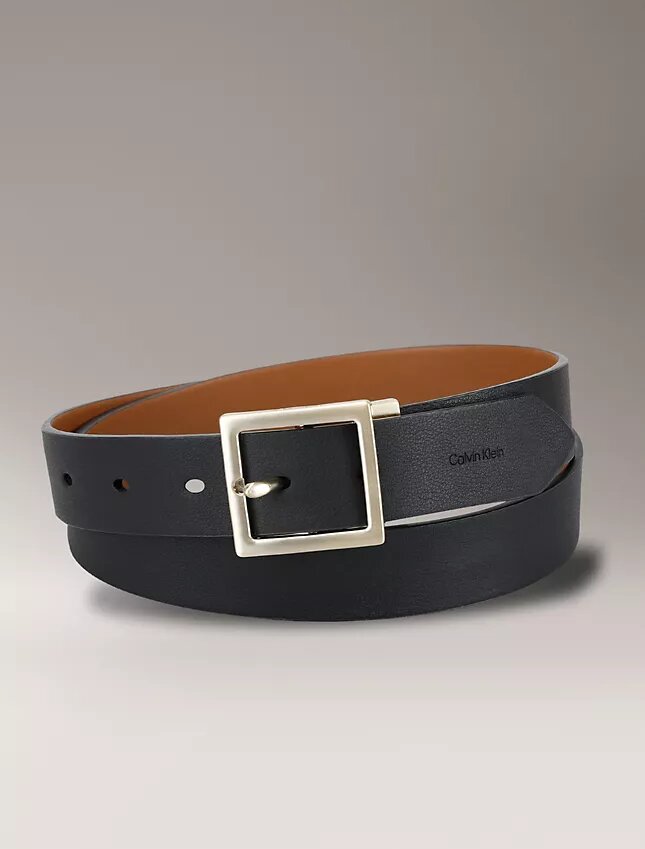 Ceinture à boucle centrale réversible Ceinture à boucle centrale réversible
