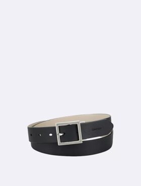 Ceinture à boucle centrale réversible