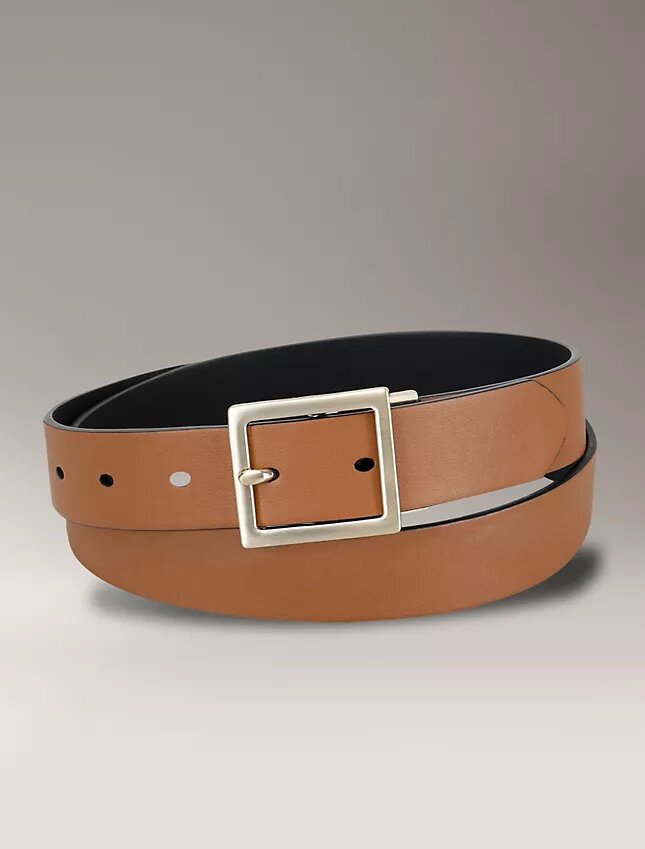 Ceinture à boucle centrale réversible Ceinture à boucle centrale réversible